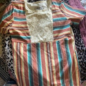 Crazy Train Serape and Leopard top